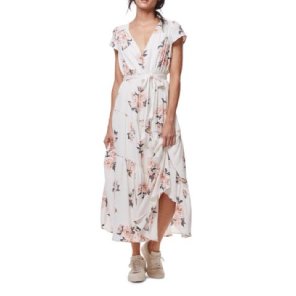 Free People All I Got Printed Floral Maxi Dress-sz 8